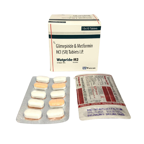 Glimepride 2mg + Metformin 500 mg (SR) Tablets Manufacturer, Supplier ...